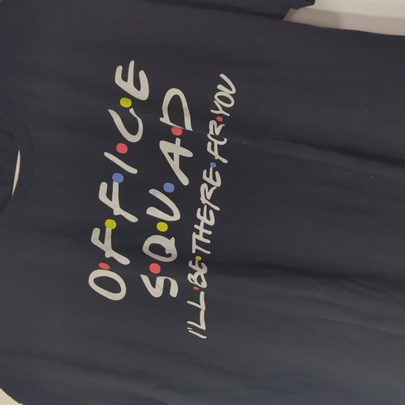 ❤️5/$25🎀 Office Squad Friends Themed Black Graphic T-Shirt - Picture 2 of 3